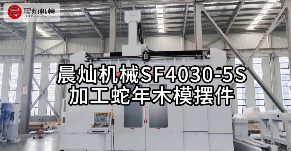 【wow快來圍觀】晨燦機械SF4030-5S加工蛇年木模擺件