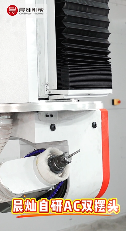 【晨燦智造】AC雙擺五軸頭·自研突破！高精度高精密加工